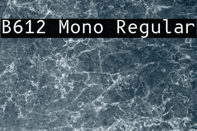B612 Mono Regular Example 2