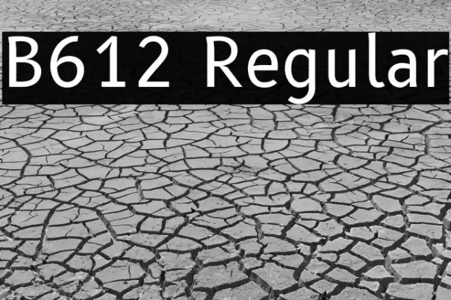 B612 Regular Polices examples