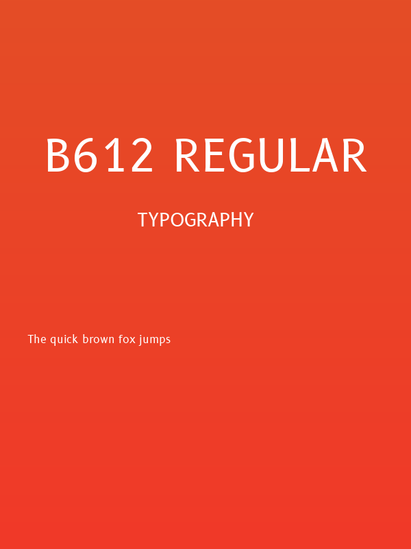 B612 Regular Poster