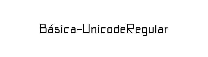 Básica-Unicode Regular  font caratteri gratis