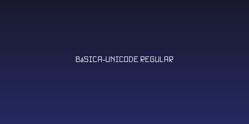 Básica-Unicode Regular Social Header