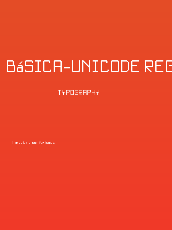 Básica-Unicode Regular Poster
