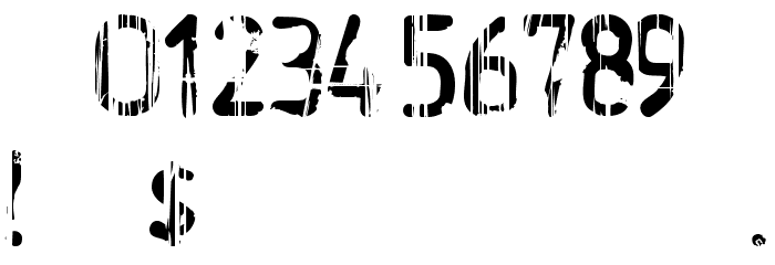 BA Wet Paint 1980 Font OTHER CHARS