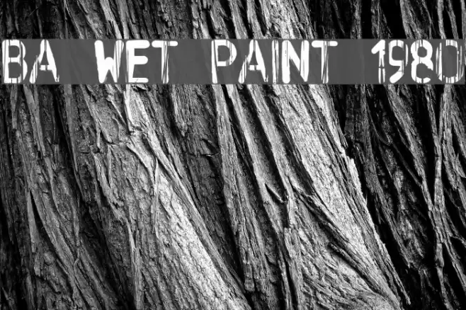 BA Wet Paint 1980 خط examples