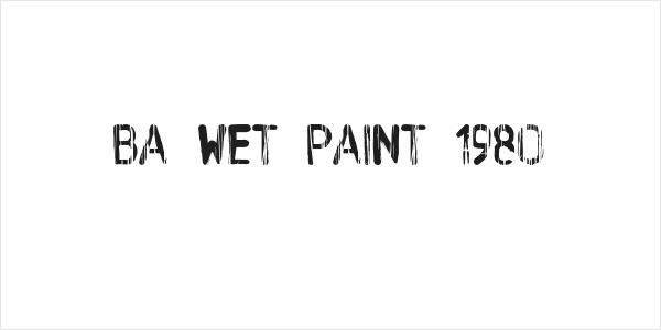 BA Wet Paint 1980 Logo