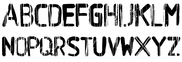 BA Wet Paint 1980 Font LOWERCASE