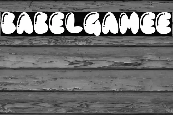 BABELGAMEE Font examples