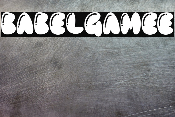 BABELGAMEE フォント examples