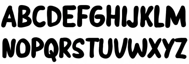 BABY-CRIBS फ़ॉन्ट अपरकेस