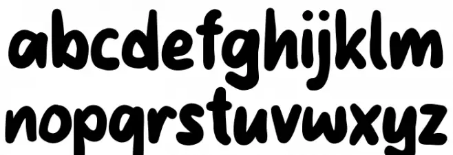 BABY-CRIBS फ़ॉन्ट लोअरकेस