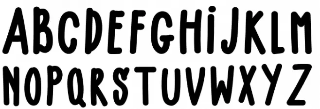 BABY GIRLY Schriftart Groß