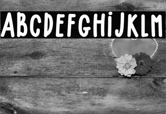 BABY GIRLY Font examples