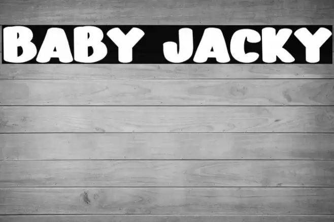BABY JACKY Caratteri examples