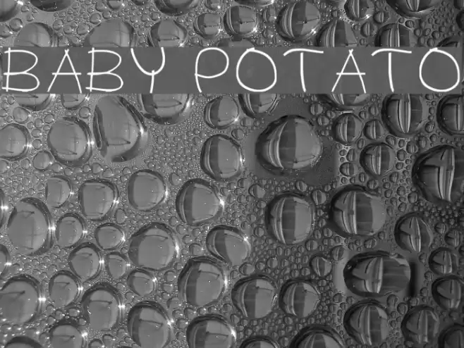 BABY POTATO Font examples