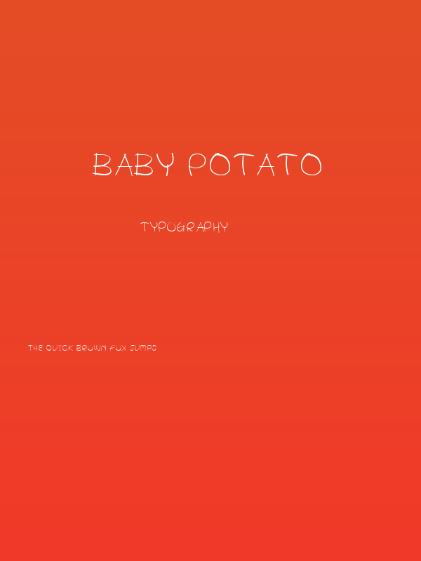 BABY POTATO Poster