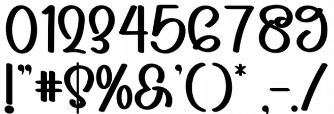 BABY QUEEN Font OTHER CHARS