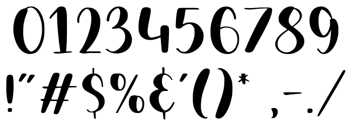 BABYCAKES Font OTHER CHARS