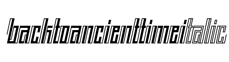 BACK TO ANCIENT TIME Italic  Free Fonts Download