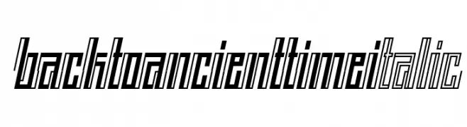 BACK TO ANCIENT TIME Italic  Fuentes Gratis Descargar