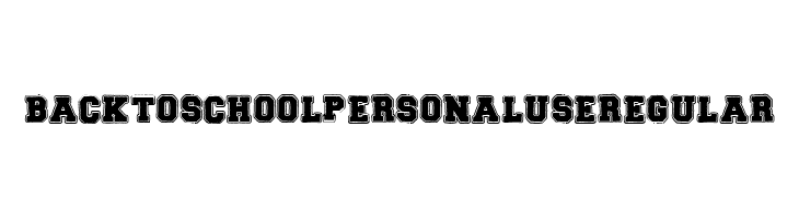BACK TO SCHOOL PERSONAL USE Regular  Frei Schriftart Herunterladen