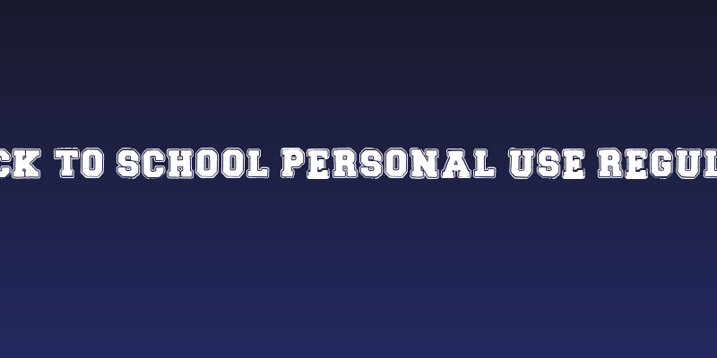 BACK TO SCHOOL PERSONAL USE Regular Social Header