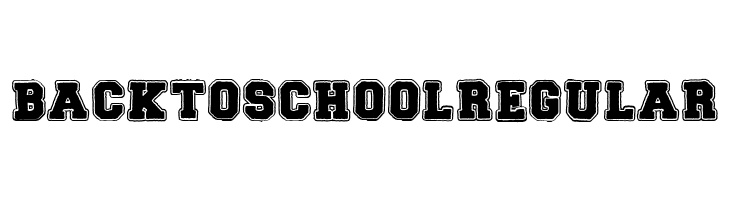 BACK TO SCHOOL Regular  font caratteri gratis