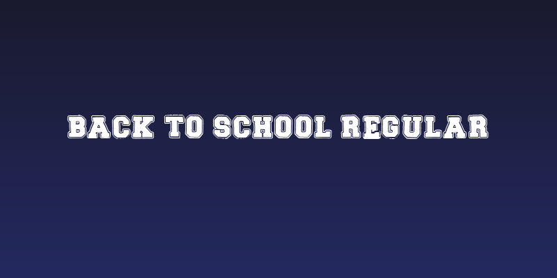 BACK TO SCHOOL Regular Social Header