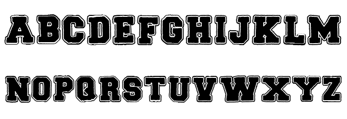 BACK TO SCHOOL Regular Font LOWERCASE