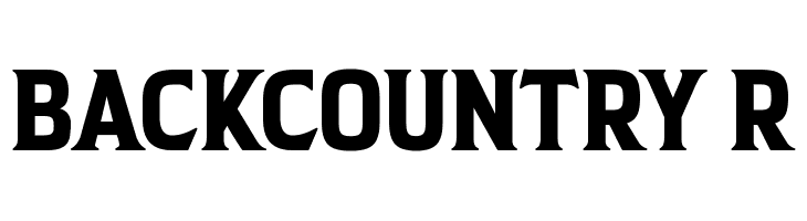 BACKCOUNTRY Regular  Frei Schriftart Herunterladen