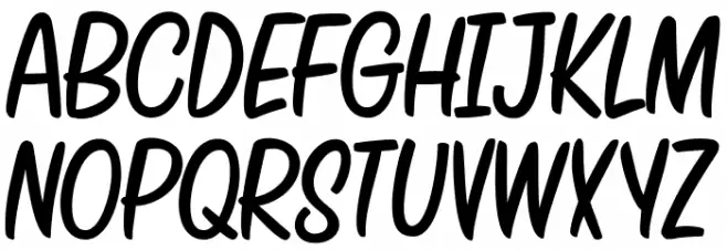 BACKTO SCHOOL-Italic Schriftart Groß