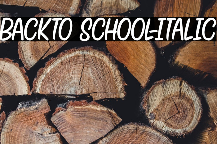BACKTO SCHOOL-Italic Example 2