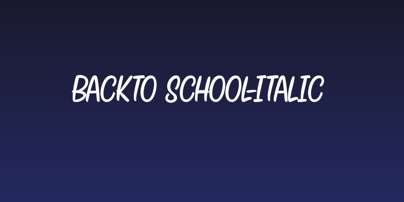 BACKTO SCHOOL-Italic Social Header