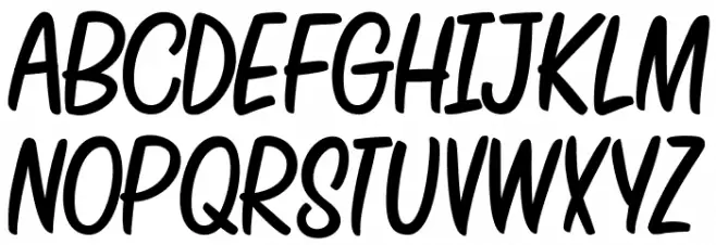 BACKTO SCHOOL-Italic 字体 小写