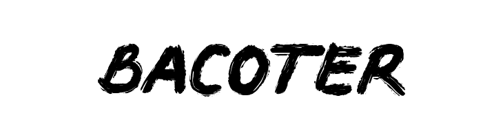 BACOTER  Descarca Fonturi Gratis