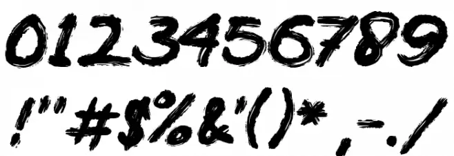 BACOTER Font OTHER CHARS