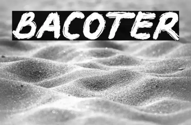 BACOTER Font examples