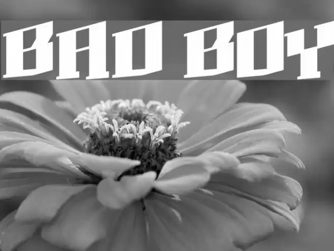 BAD BOY Font examples