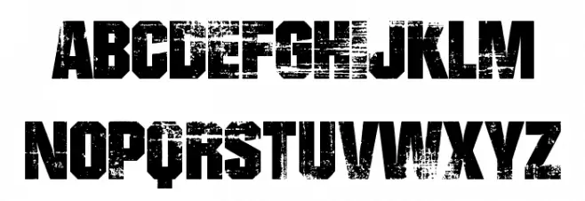 BAD GRUNGE Шрифта ВЕРХНИЙ