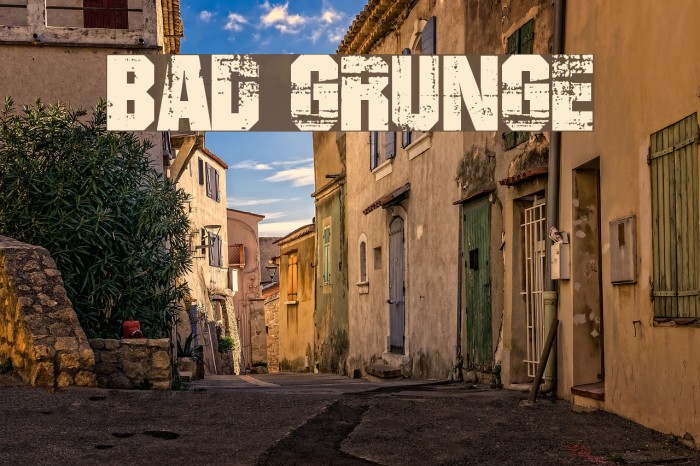 BAD GRUNGE لخطوط تنزيل examples