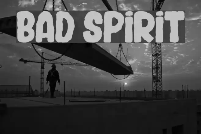 BAD SPIRIT Font examples