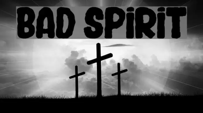 BAD SPIRIT Font examples