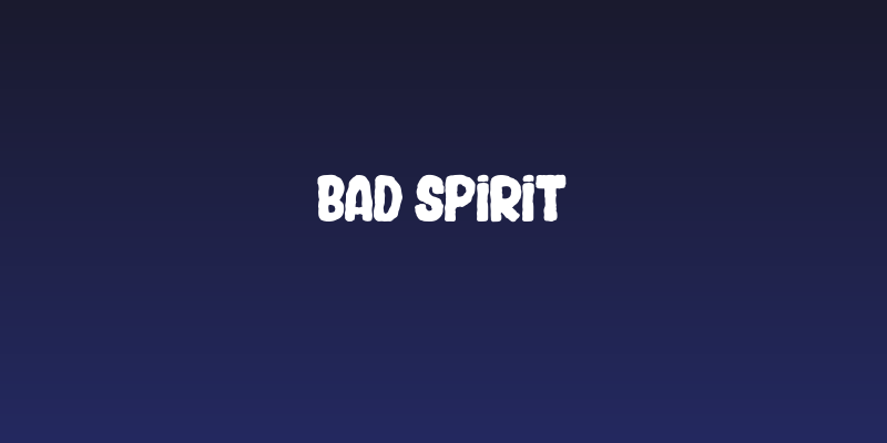 BAD SPIRIT Social Header