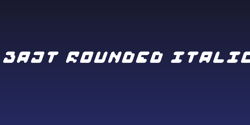 BAJT Rounded Italic Social Header