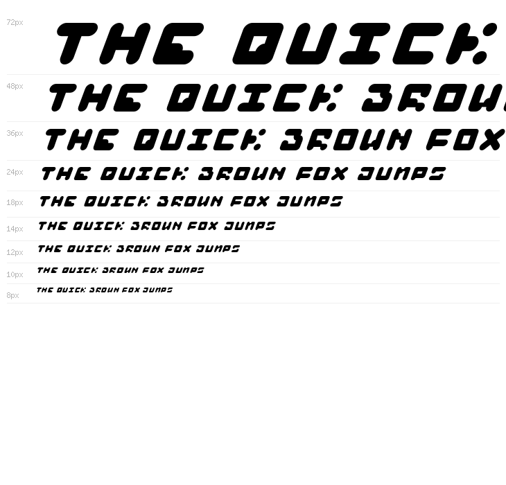 BAJT Rounded Italic Waterfall