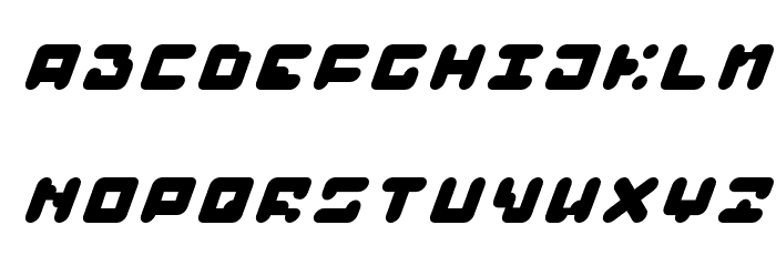 BAJT Rounded Italic Font LOWERCASE