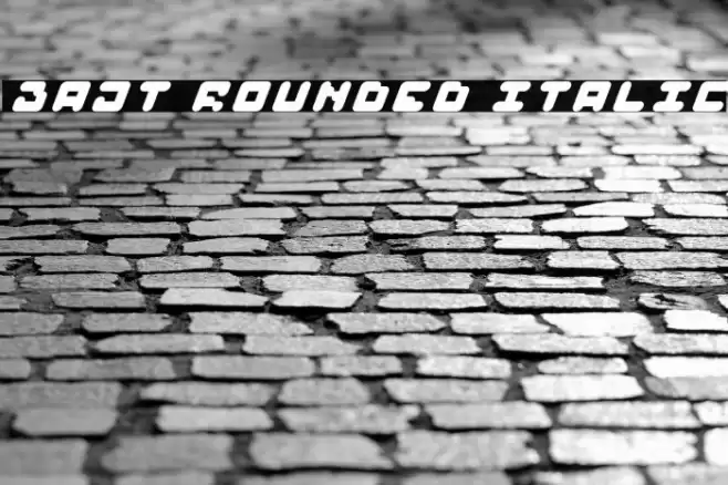 BAJT Rounded Italic Font examples