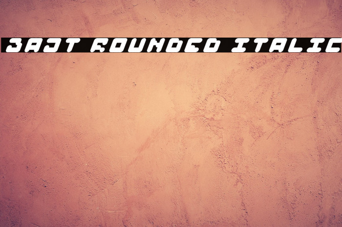 BAJT Rounded Italic Example 3