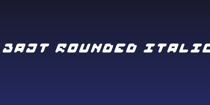 BAJT Rounded Italic Social Header