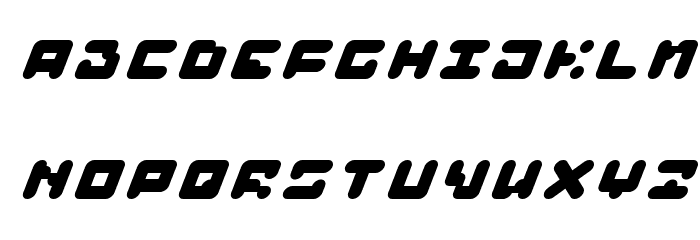 BAJT Rounded Italic Font LOWERCASE