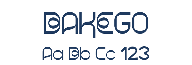 BAKEGO Font Preview